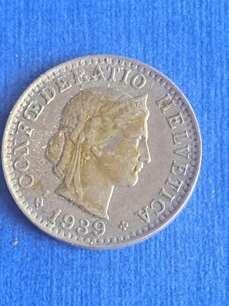 1939 Suisse 20 centimes, Envoi, Autres pays, Monnaie en vrac