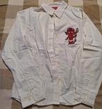 Hot Stuff /een wit hemd met duiveltje., Wit, Maat 36 (S), Gedragen, Ophalen