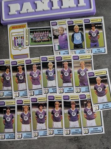 PANINI FOOTBALL 83 ANDERLECHT SC 18 STICKERS 1983 beschikbaar voor biedingen