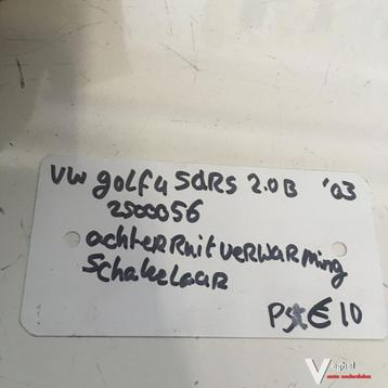 Vw Golf 4 2003  5drs 2.0 B Wagennr 2500056  Achterruitverwar beschikbaar voor biedingen
