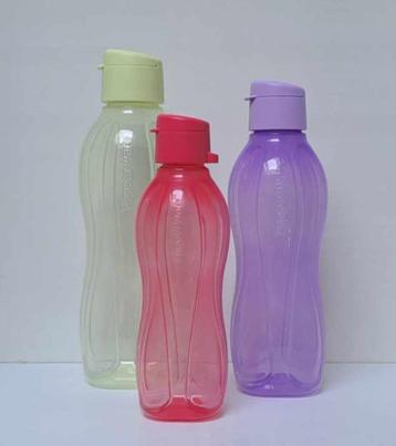 Tupperware™ « Set EcoPlus Flessen » groen - paars - roze beschikbaar voor biedingen