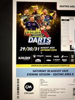 3 tickets Flanders Darts Trophy Antwerpen 30/8 avondsessie, Tickets en Kaartjes, Drie personen of meer, Augustus