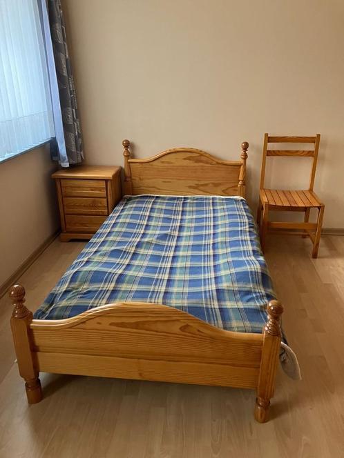 Grenen slaapkamerinrichting, Huis en Inrichting, Slaapkamer | Complete slaapkamers, Zo goed als nieuw, Eenpersoons, Ophalen