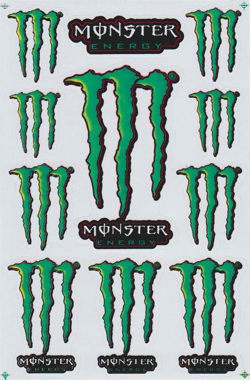 Monster Energy stickervel #8, Verzamelen, Stickers, Nieuw, Verzenden