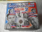 2 CD BOX - BONJOUR LA FRANCE - RETRO VOL 2, Boxset, Pop, Ophalen of Verzenden, Zo goed als nieuw