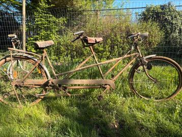 2 antieke tandems + antieke herenfiets  beschikbaar voor biedingen