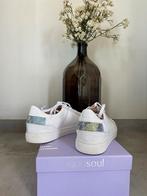 Witte sneakers met blauwgroen accent Maat 38 | Rapid Soul, Kleding | Dames, Wit, Ophalen of Verzenden, Zo goed als nieuw, Sneakers