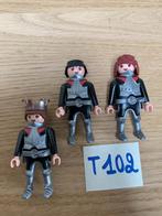 PLAYMOBIL T102 - LOT 3 RIDDERS, Kinderen en Baby's, Speelgoed | Playmobil, Ophalen of Verzenden, Zo goed als nieuw, Los Playmobil