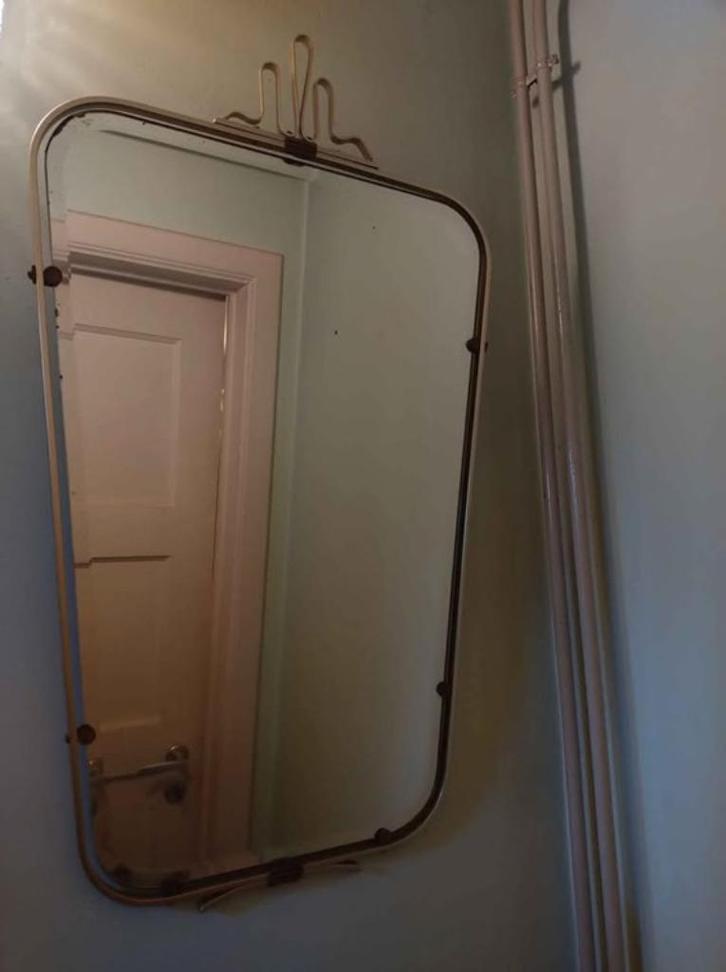 Dringend te koop: 2 vintage spiegels, Antiek en Kunst, Antiek | Spiegels, 100 tot 150 cm, Minder dan 100 cm, Ophalen