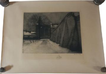 Jan Van Looy ets (1882-1971). beschikbaar voor biedingen