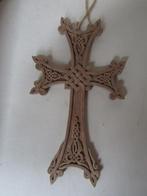 Uniek Armeens kruis in gesneden hout H: 275 mm, Ophalen of Verzenden