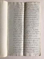 Handgeschreven akte 1820, koopakte, Antiek en Kunst, Ophalen of Verzenden
