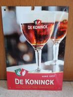 Emaille bierplaat De Koninck, Collections, Marques de bière, Panneau, Plaque ou Plaquette publicitaire, Comme neuf, Enlèvement