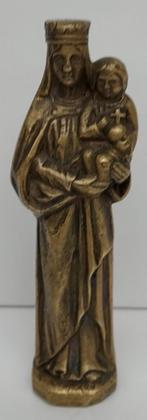 O.L.V. en cuivre avec l'enfant Jésus avec globe, Antiquités & Art, Antiquités | Bronze & Cuivre, Enlèvement ou Envoi, Cuivre