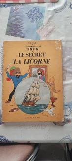 zeer oude Kuifje/Tintin 1954 : Le secret La Licorne, Boeken, Ophalen of Verzenden, Gelezen, Casterman