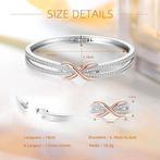 Damesarmband | verzilverd | met kristallen | GRATIS LEVERING, Handtassen en Accessoires, Armbanden, Met kristal, -, Verzenden