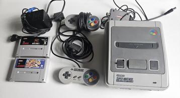 Super Nintendo (SNES) console met 2 games beschikbaar voor biedingen