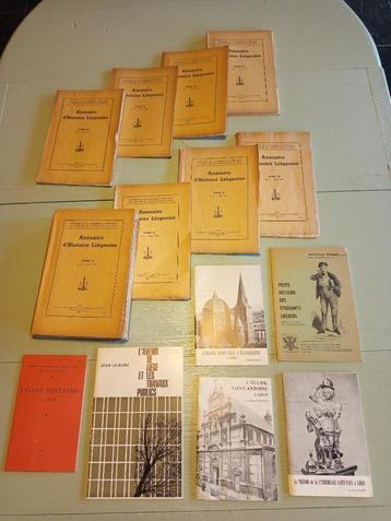 Ensemble de livres anciens sur Liège beschikbaar voor biedingen
