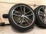 20inch Audi RS5 Style Velgen! Zgn A merk Banden! 5x112!, Gebruikt, 255 mm, Banden en Velgen, Personenwagen