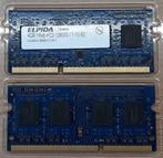 8GB - 2x 4GB SODIMM PC3-12800S DDR3 ELPIDA EBJ40UG8BBU0-GN-F, Informatique & Logiciels, Comme neuf, Enlèvement, Laptop, DDR3