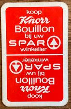 Speelkaart KNORR BOUILLON/SPAR, Verzamelen, Ophalen of Verzenden, Zo goed als nieuw, Speelkaart(en)
