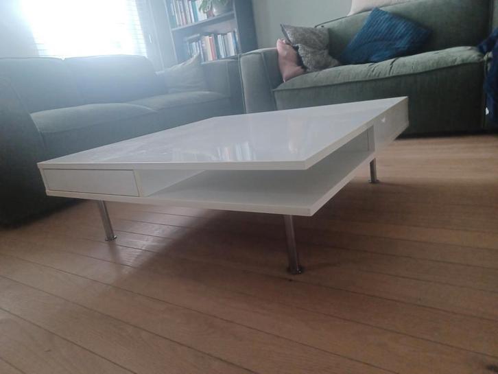 Witte salontafel, Huis en Inrichting, Tafels | Salontafels, Ophalen
