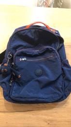 Grote schooltas - Kipling - blauw en rood, Ophalen, 40 tot 50 cm, Gebruikt, 30 tot 40 cm