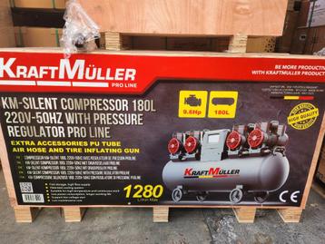 kraftmuller pro 180 Liter Professionele Low Noise Compressor