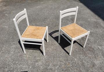 Vintage set van 2 stoelen stijl Vivo Magistretti
