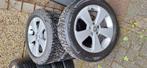 Set van 4 LM opel Mokka 17 inch velgen met winterbanden, Ophalen, 17 inch, Winterbanden, Velg(en)