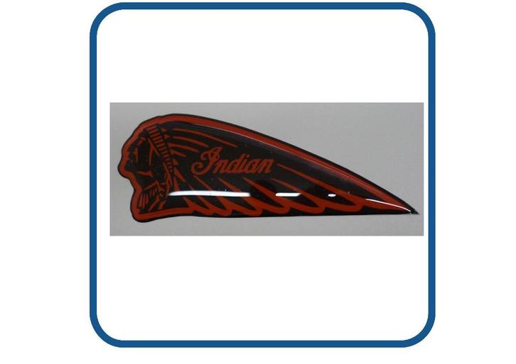 Indian Helm, tank, frame, Bike Motor sticker in 3D set prijs, Verzamelen, Stickers, Nieuw, Overige typen, Verzenden
