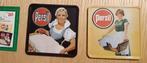 2x onderlegger Persil 100 jaar – 2007 , blik + kurk onderaan, Ophalen of Verzenden, Nieuw, Gebruiksvoorwerp