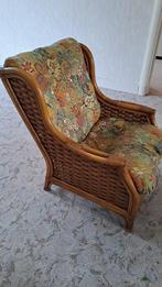 Houten Rotan zetel, Huis en Inrichting, Zetels | Zetels, Ophalen