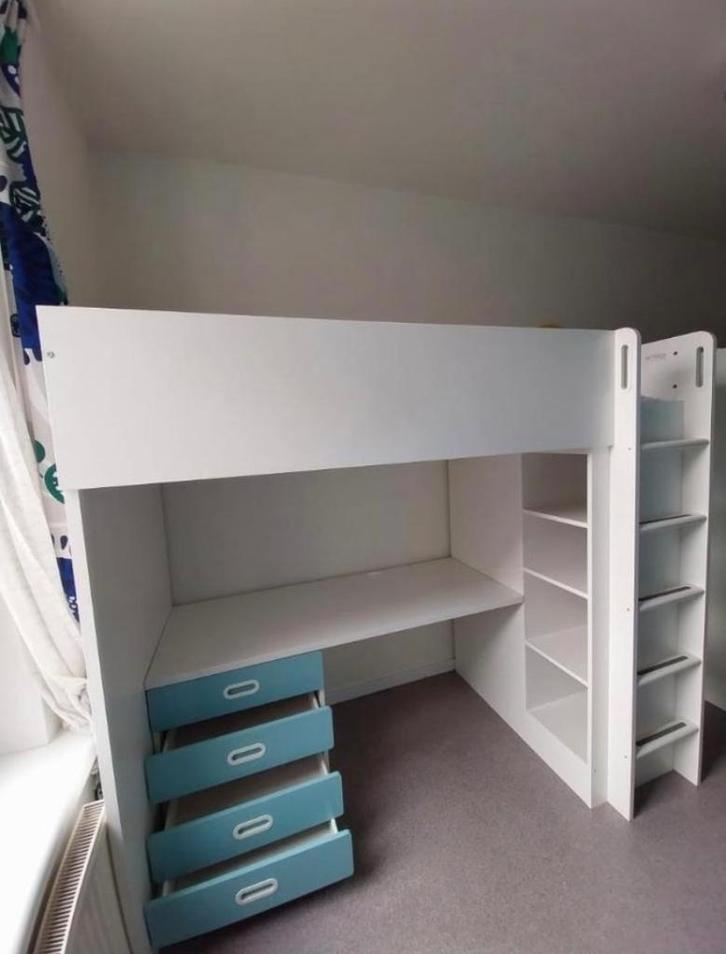 IKEA STUVA/SMASTAD Hoogslaper | Blauw | GRATIS LEVERING, Kinderen en Baby's, Kinderkamer | Stapelbedden en Hoogslapers, Gebruikt