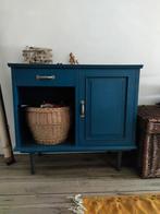 Blauw houten buffetkastje, Huis en Inrichting, Kasten | Dressoirs, Ophalen