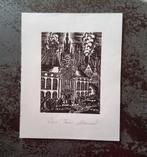 Houtsnede Antwerpen Het Osterriethhuis door Frans Masereel, Antiek en Kunst, Ophalen of Verzenden