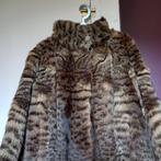 Manteau fourrure véritable Chat Sauvage Ocelot, Comme neuf, Taille 38/40 (M), Autres couleurs, Enlèvement ou Envoi