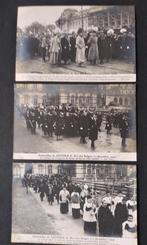 Vintage Postkaarten begrafenis Leopold II, Ongelopen, Brussel (Gewest), Ophalen of Verzenden, Voor 1920