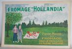publicités anciennes en carton de fromage Hollandia, Envoi