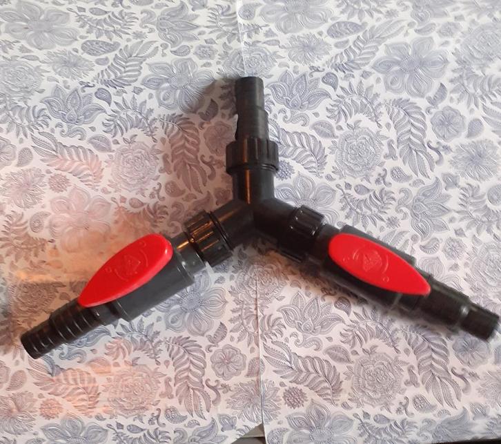 distributeur  Y avec vanne d'arrêt pour arrosage ou bassin, Tuin en Terras, Tuinslangen, Nieuw, Overige typen, Ophalen of Verzenden