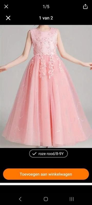 Meisjes feestkleed leeftijd 8tot 9 jaar lees beschrijving  beschikbaar voor biedingen