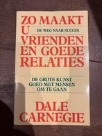 D. Carnegie - Zo maakt u vrienden en goede relaties, D. Carnegie; G. Grasman, Persoonlijkheidsleer, Ophalen of Verzenden, Zo goed als nieuw