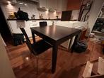 Table à manger rallonges intégrées et deux chaises Ikea, 50 à 100 cm, 50 à 100 cm, Enlèvement, Utilisé