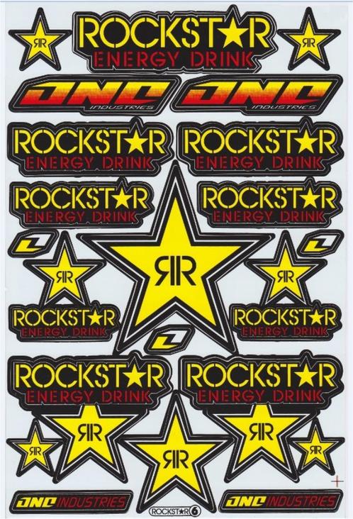 Rockstar One Industies stickervel #6, Collections, Autocollants, Neuf, Envoi
