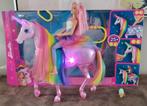 Barbie dreamtopia set eenhoorn (licht en geluid)+ pop, Ophalen, Gebruikt, Barbie
