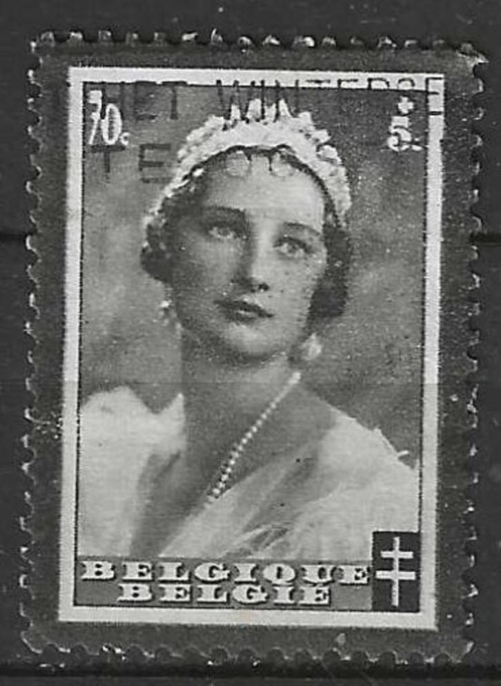 Belgie 1935 - Yvert/OBP 415 - Rouwzegel Koningin Astrid (ST), Postzegels en Munten, Postzegels | Europa | België, Koninklijk huis