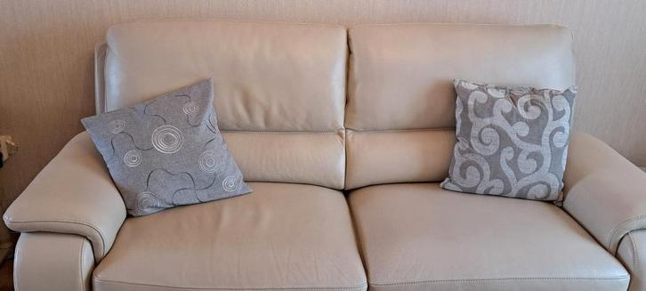 Mooie lederen salon., Huis en Inrichting, Zetels | Zetels, Ophalen