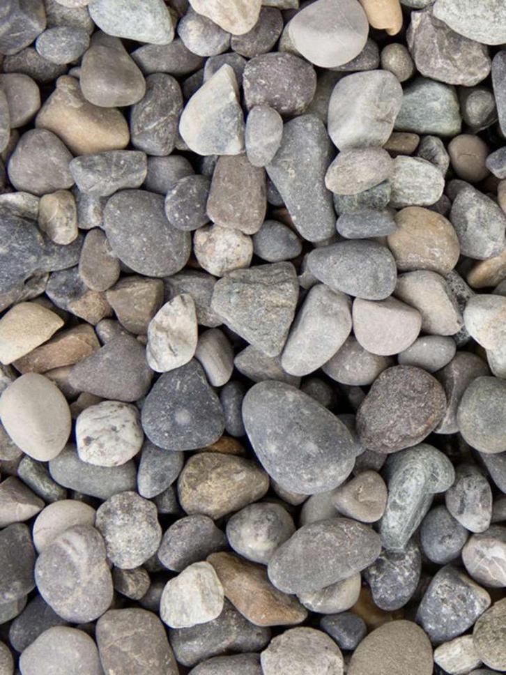 Alpengrind grijs creme beige zachte kleuren ronde grind tuin, Tuin en Terras, Grind, Keien en Split, Nieuw, Grind, Multi, Verzenden