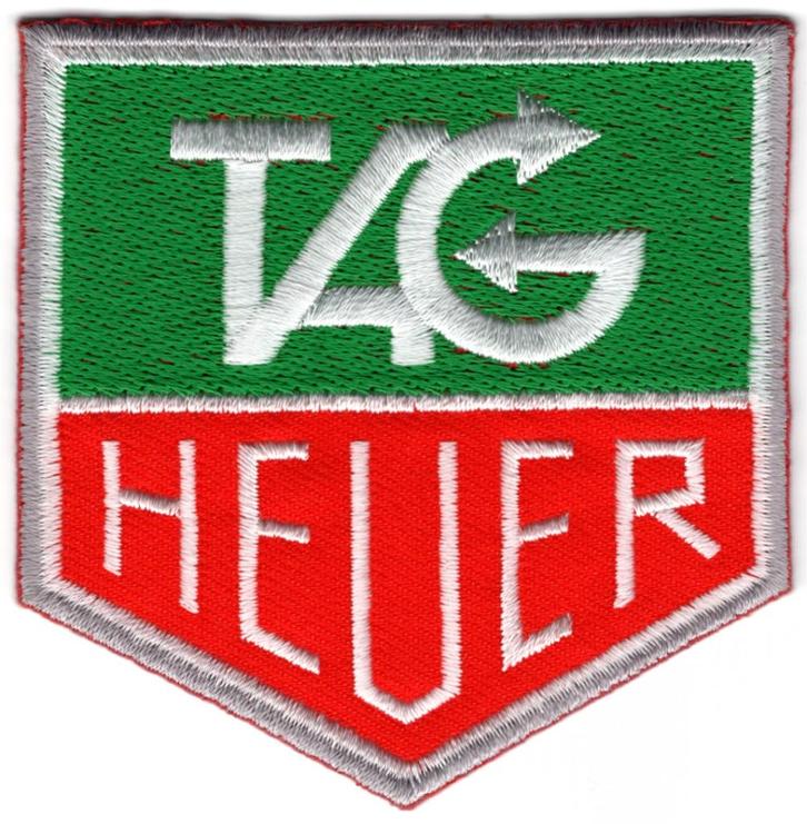 TAG Heuer stoffen opstrijk patch embleem #1, Motoren, Accessoires | Stickers, Verzenden