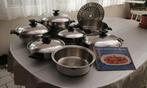 Lot de casseroles Rena-ware, Huis en Inrichting, Keuken | Potten en Pannen, Ophalen, Gebruikt, Inox, Pannenset